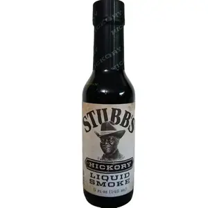 Stubb's Hickory Liquid Smoke 5 Ounce Glass Bottle Bbq Sauce Flavor