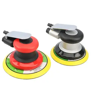 Random Orbital Sander 5" / 6" Pneumatic Palm Sander Heavy Duty for Wood, Composites, Car or Metal Polishing Grinding