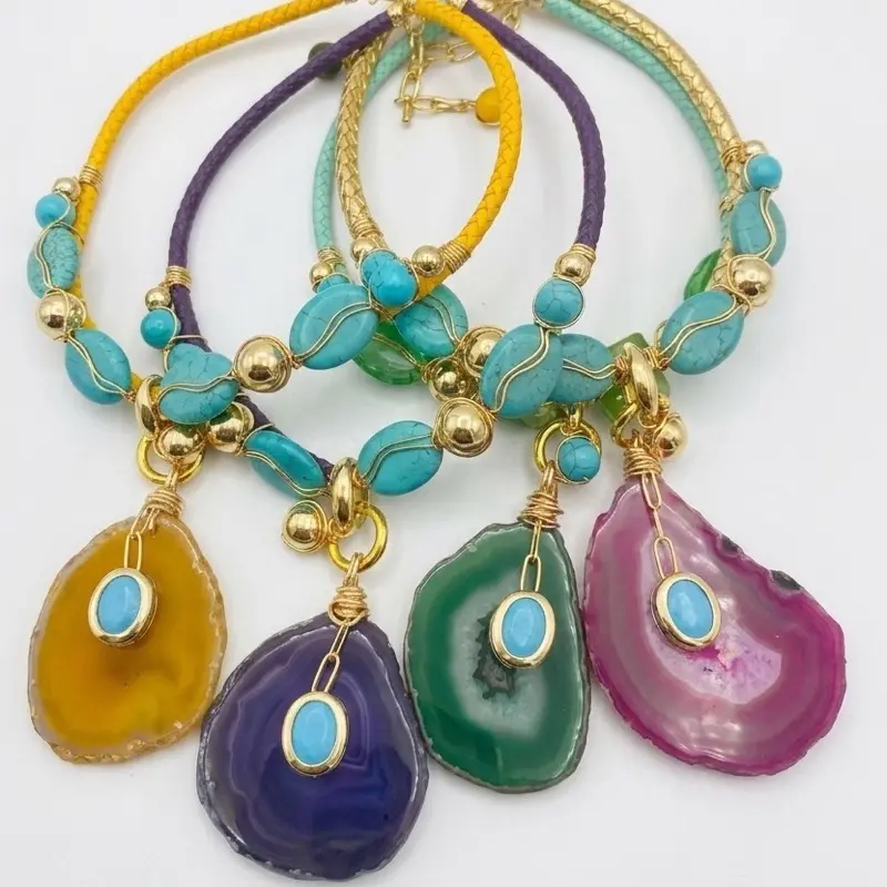 Colorful Agate Necklaces