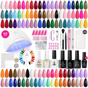 Beetles 35Colors Gel Nail Polish Starter Kit【UV Light&Top Base Gel&Diamond Decorations&Stickers&Manicure Tools】DIY Nails Art Gift salon nails at home Glitter Set Cutics #TikTokShopBacktoSchool