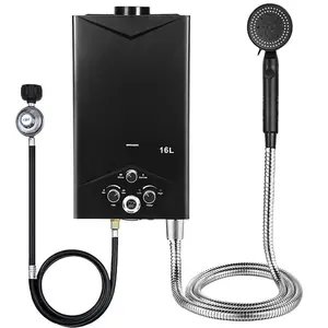 Tankless Water Heaters 4.21GPM 16L, Outdoor Portable Gas Hot Water Heaters, Fast Constant Temperature Water Heaters, Portable Water Heaters with Digital Display, Sprinkler