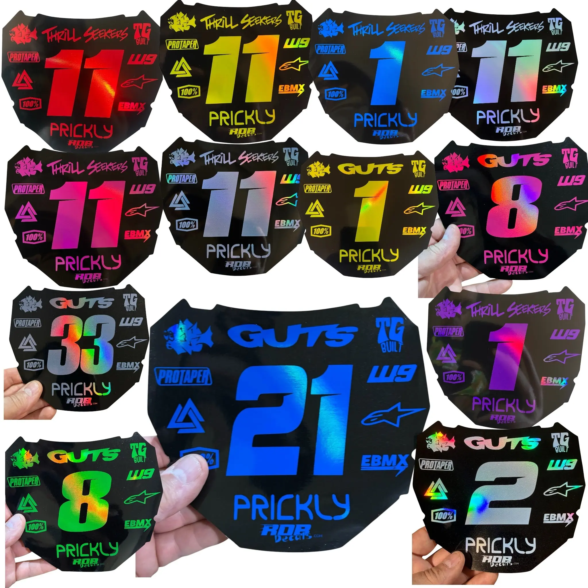 ODI Plate Decals - Metallics — 11 Logo Design ODI Plate Decals - Metallics — 11 Logo Design