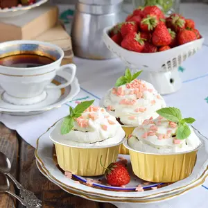 50 Foil Tart Pans Bulk Deal! Food-Safe Material, Non-Stick Release & Stackable Design. Perfect for Tarts, Puddings & Snacks. Save Money with Bulk Purchase—Essential for Baking Lovers! #BulkKitchen #BakingSupplies #CostSaver
