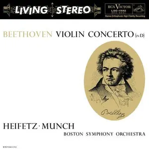 Jascha Heifetz, Charles Munch & Boston Symphony Orchestra - Beethoven: Violin Concerto (in D) [2-lp, 45 RPM] NEW Vinyl Record 753088199271
