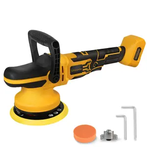 Mellif 6" Car Buffer Polisher Compatible with DeWalt 20V MAX Battery（Tool Only）, 6 Variable Speed Cordless Orbital Random Waxer, Dual Action, 5,000RPM Brushless, Detachable Handle for Polishing, Detailing