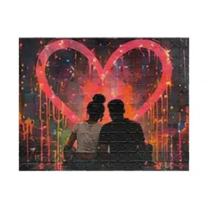 Love Louder Heart Of The City Puzzle, Home Decor Coffee Table Accessory, Vivid Design, Available in 110 Pieces, 252 Pieces, 1014 Pcs (Horizontal)
