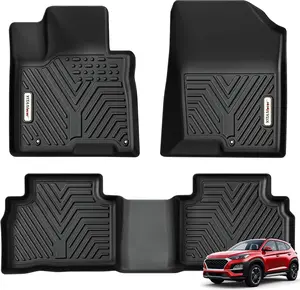 YITAMOTOR Floor Mats for 2022-2025 Hyundai Tucson Heavy Duty Non-Slip Floor Liners Fits 1st & 2nd Row Full Set Hyundai Tucson 2025 Accessories