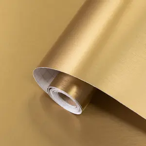 PET metal color self-adhesive wallpaper film waterproof wallpaper cabinet refrigerator elevator sticker Boeing film decorative sticker
