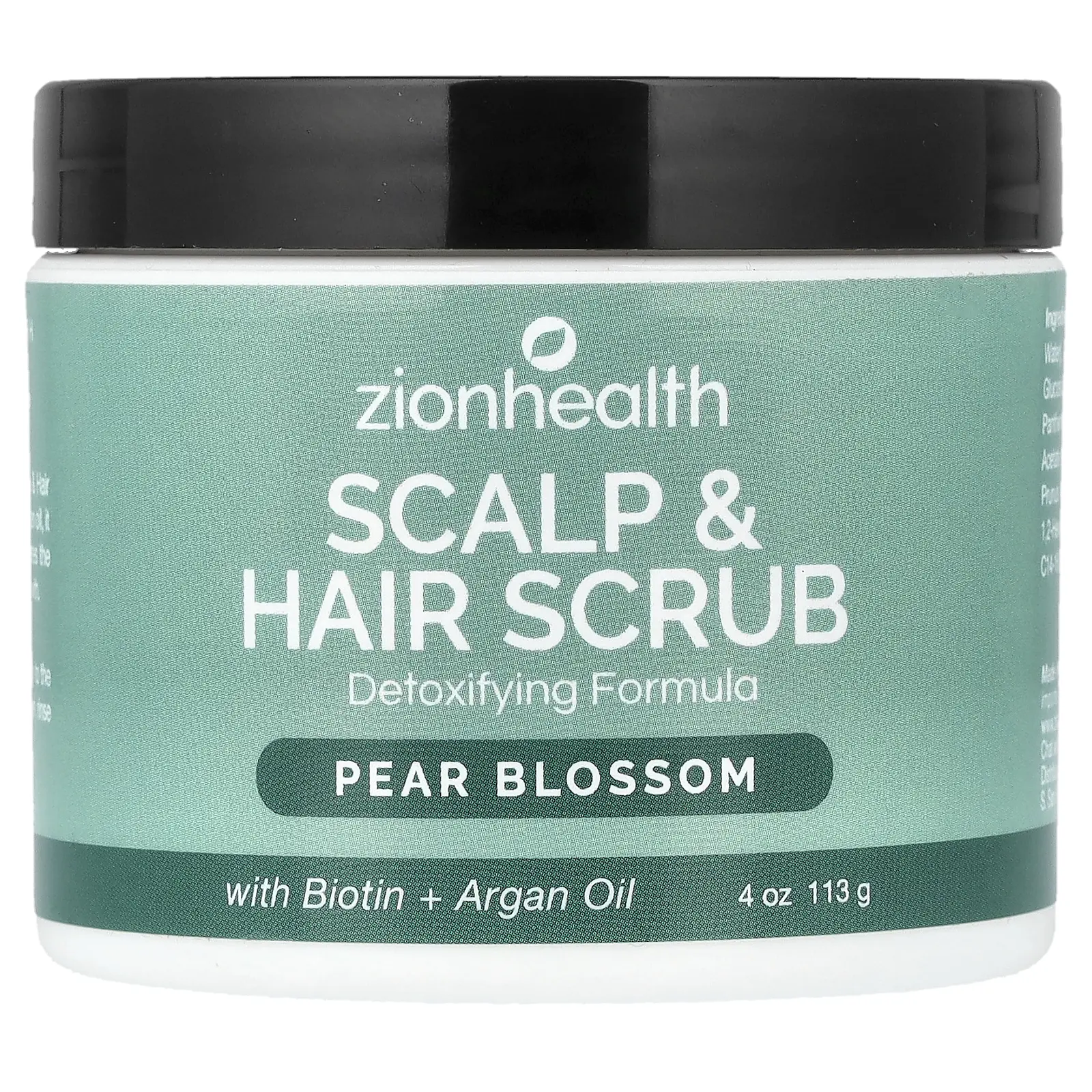 Zion Health Scalp & Hair Scrub, Pear Blossom , 4 oz (113 g) Zion Health Scalp & Hair Scrub, Pear Blossom , 4 oz (113 g)