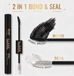 Vegan Friendly Waterproof Mascara, Cosmetic Lash Bond and Seal, Dual Action Waterproofing Mascara