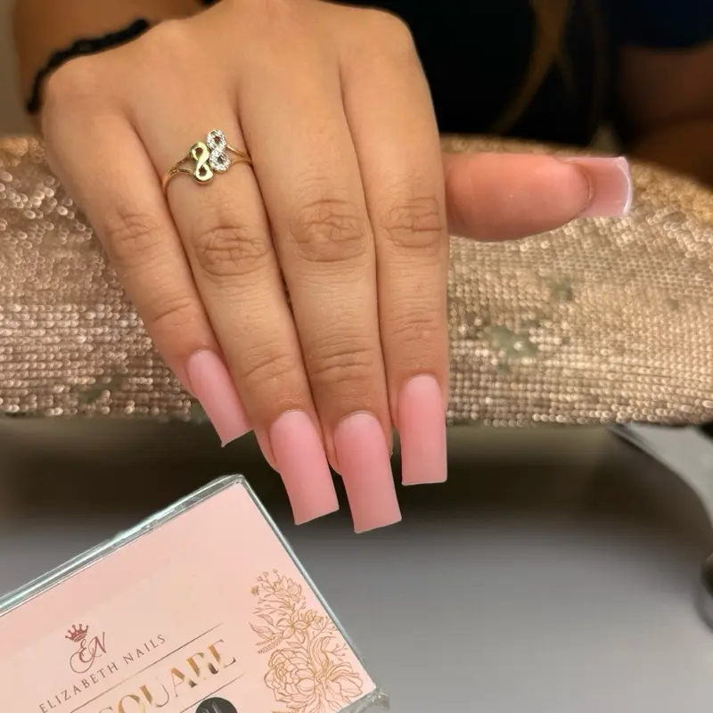 Extra Long Clear no Curve c Fake Nail Tips