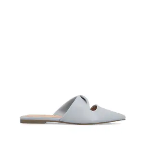 ENNISS MULE FLATS IN VEGAN LEATHER - Blue