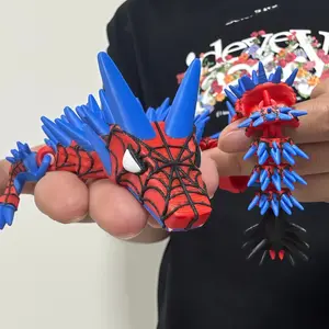 [Collectible] 3D Printed Spider Dragon, Made of Eco-friendly PLA Material, Poseable Design, Perfect for Home Decor, Holiday Gifts, Themed Parties, and Artistic Display
