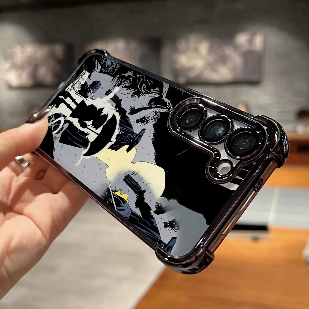 The Hellboy Animated Movie Phone Case Is Compatible with for samsung for galaxy S25 Edge, S24, S23, S22,Featuring a Luxurious And High-End Feel with a Transparent Back And Electroplated Edges for Drop Protection, Hellboy Case, Phone Case
