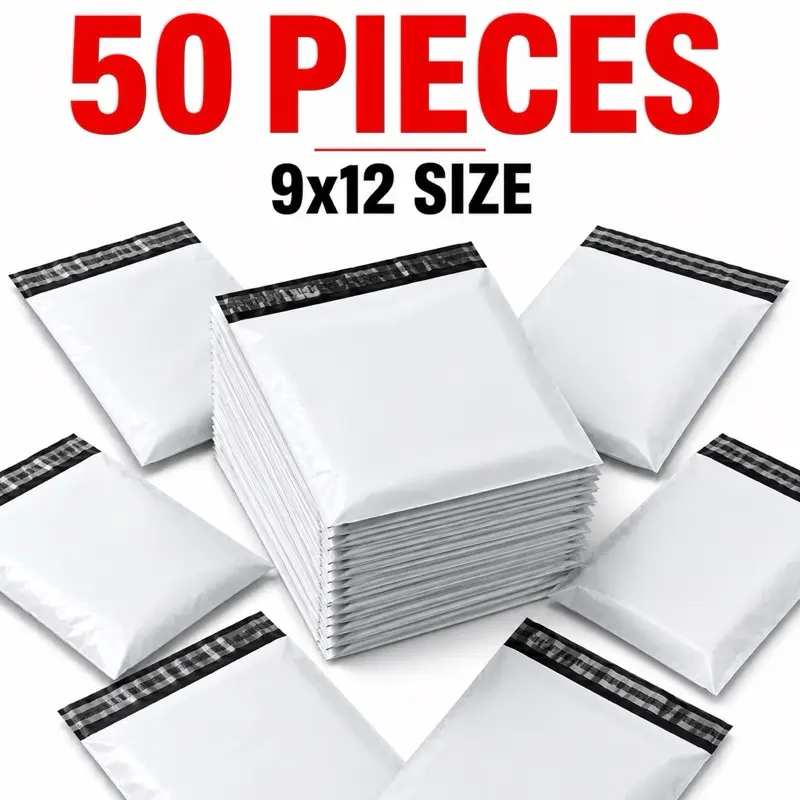 50 poly mailers 9x12