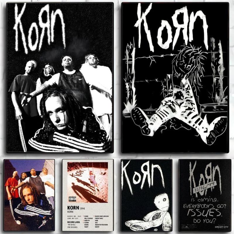 Metal Rock Band K-Korn Poster Wall Art Home Decor Room Decor   Living Room Restaurant Kitchen Art