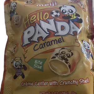 Meiji Hello Panda Caramel Bite size shell and Chocolate also delicious Snack