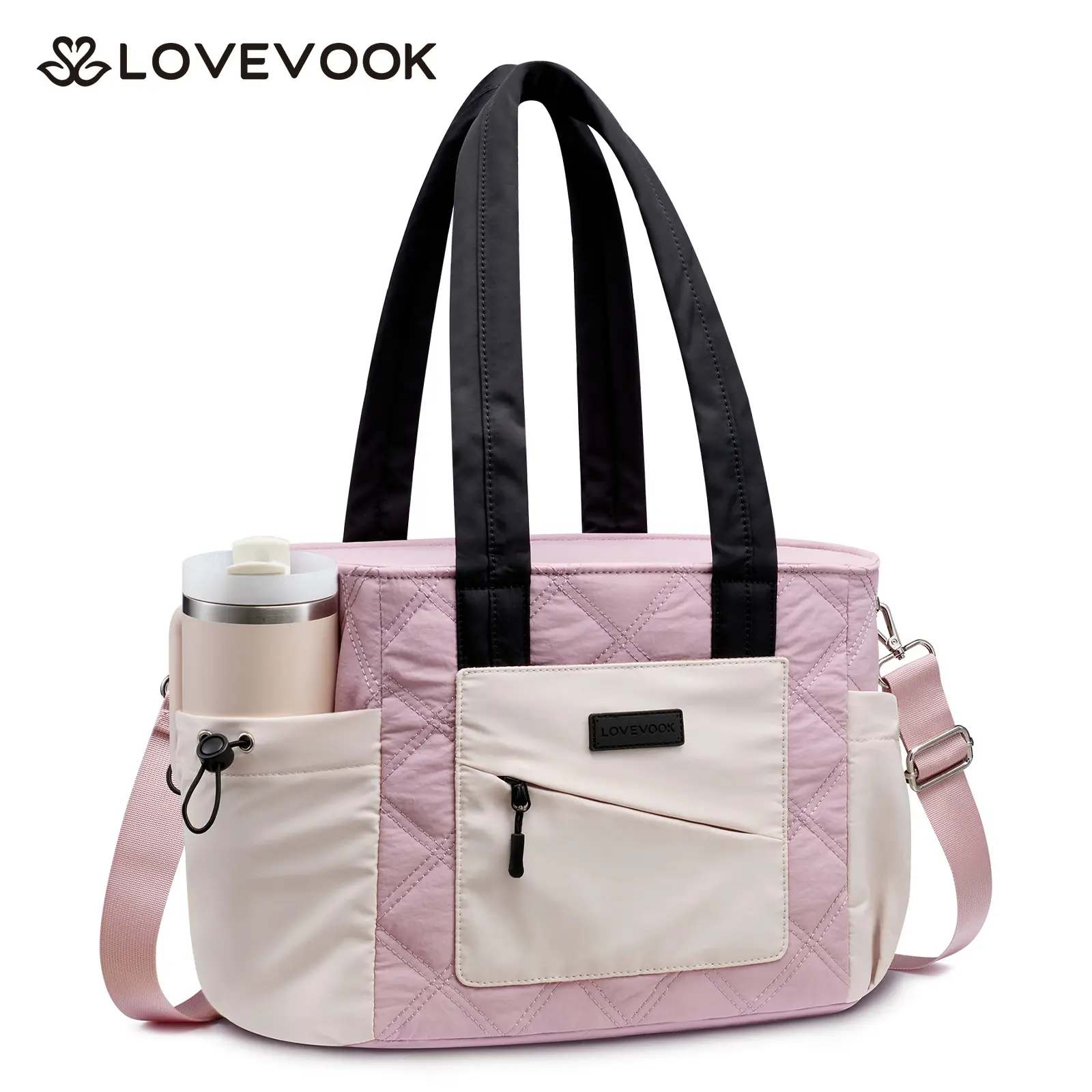 Pink-white-black