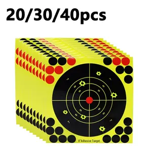Piaoyu Outdoor Shooting Accessories, 20/30/40pcs Splash Targets Paper, Durable & Reusable Target Sheets for Practice, Ideal for Archery & Hunting