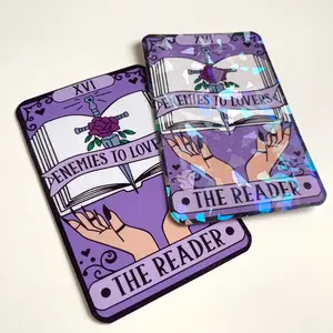 The Reader - Enemies to Lovers XVI Tarot Card Sticker - Reading Tarot Card Stickers - Bookish Stickers - Holographic