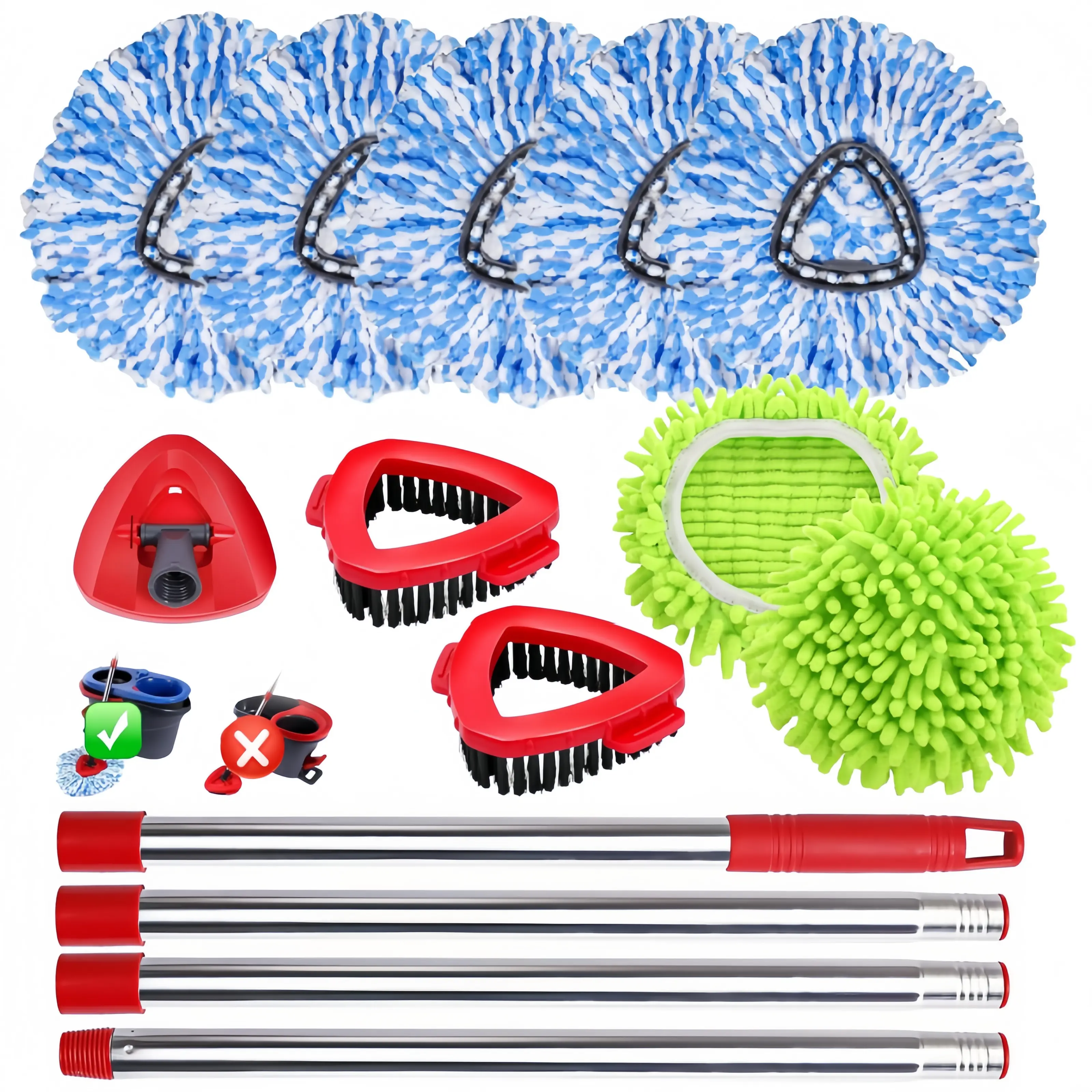 7+4 Handle Mop Set
