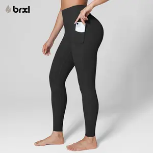 BRXL Women's High-Waist 25-Inch Yoga Pants - Butter-Soft Leggings with Hip-Sculpting Design, Pockets & UPF 50+ Fall Apparel #Parati #FitnessWorkout #OutdoorFun #HolidayWarm-Up-6