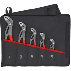 Knipex KNP001955S5 Cobra Pliers Set with Tool Pouch - 5 Piece