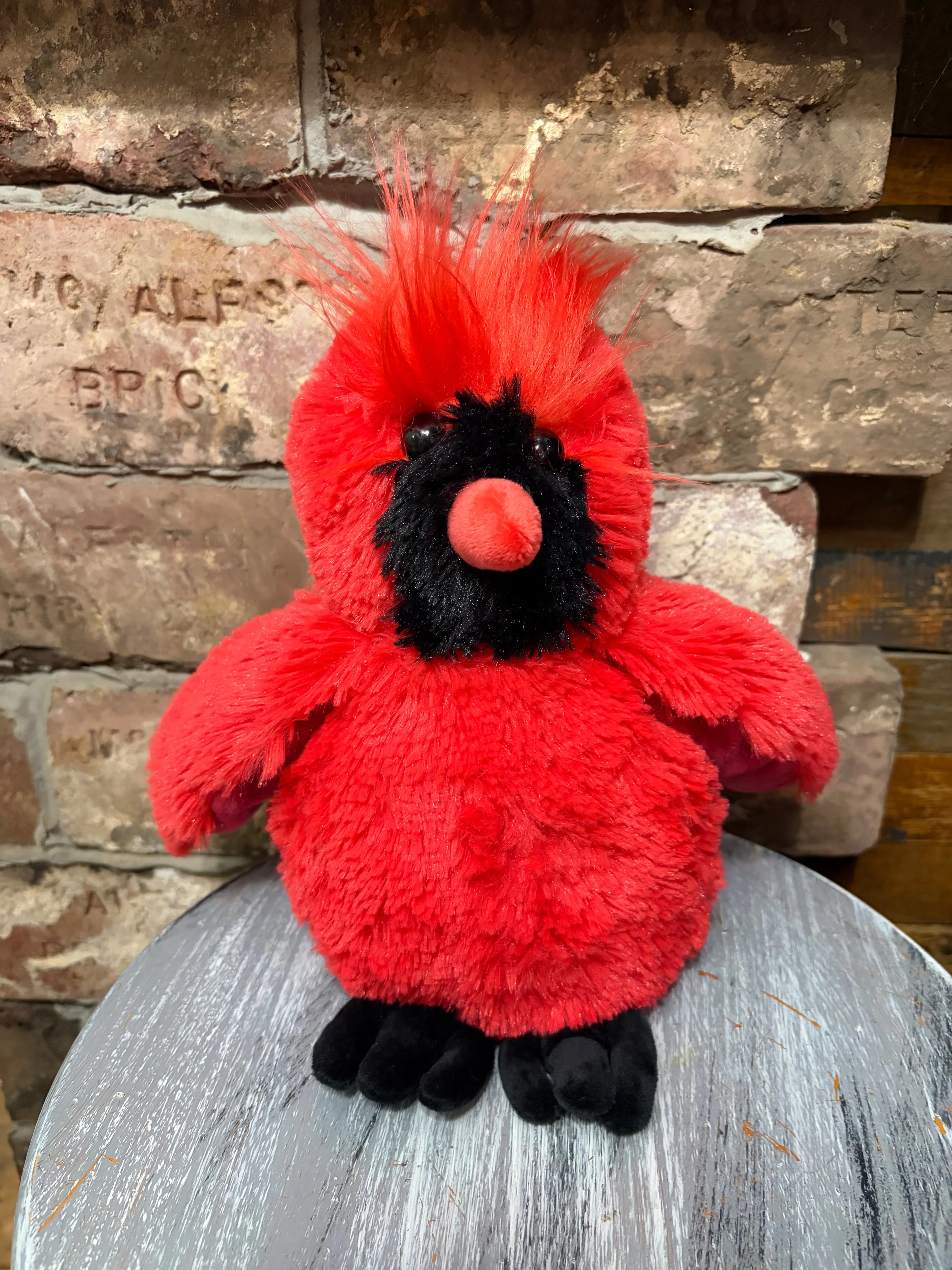 Warmies Red Cardinal - Fully Microwavable Plush Toy with All-Natural Flaxseed & Real French Lavender for Calming Aromatherapy and Natural Pain Relief