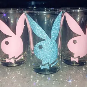 3 Pc Bunny Shotglass Set, Shotglasses, Bar Glasses, Drinkware