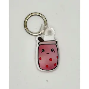 PINK BOBA 1.5IN KEYCHAIN