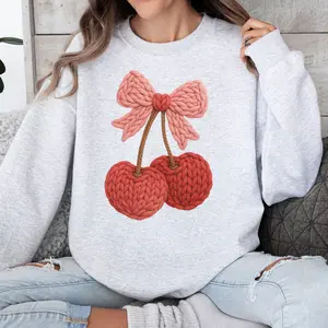 Yarn Cherries DTG Graphic T-Shirt - Unisex Relaxed Fit Soft Print Tee, 100% Cotton, Casual Wear, Perfect for Birthdays and Holidays - Comfort