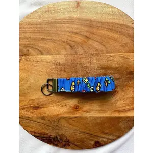 Custom Wristlet Fabric Key Fob Key Chain-Mario