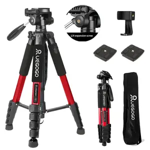 74" Camera Tripod Heavy-Duty Aluminum Alloy Tripod Lightweight Portable with 360° Pan Tilt Head, Quick Release Plate & Phone Holder - Perfect for Vloggers, TikTok Creators & Travel Photographers, Come with Travel Bag#valentine's day gifts#new year