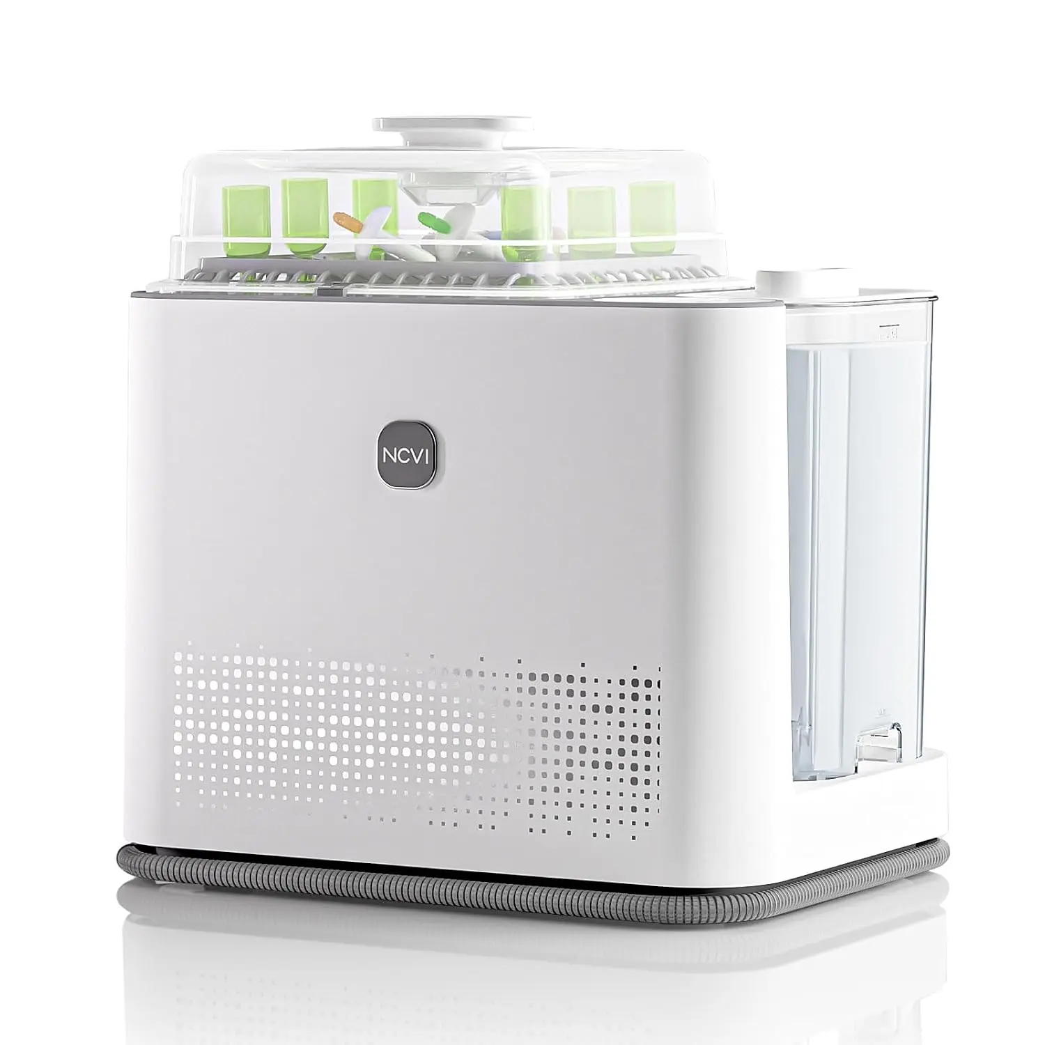 NCVI Baby Bottle Washer Sterilizer & Dryer, Hospital-Grade Steam Sanitization Machine, Holds 6 Bottles & Breast Pump Parts, All-in-1 Cleaner for Newborns & Busy Breastfeeding Moms