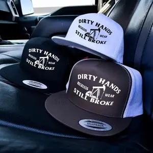 Dirty Hand Still Broke Trucker Hat | High-Quality Snapback Cap in Multicolored Designs for All Ages