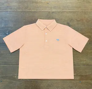 Dallas Wayne Pointer Polo - Micro Orange/  White Stripe