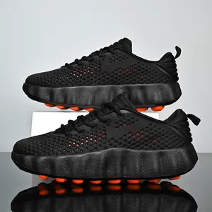 Men’s Chunky Platform Sneakers | Breathable Perforated Walking Shoes | Gorpcore Aesthetic