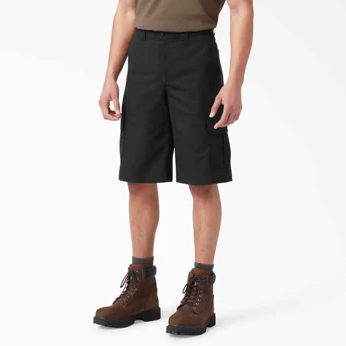 Dickies Men's Flex Relaxed Fit Cargo Shorts, 13" Inseam with Comfortable Fabric and Multiple Pleated Pockets