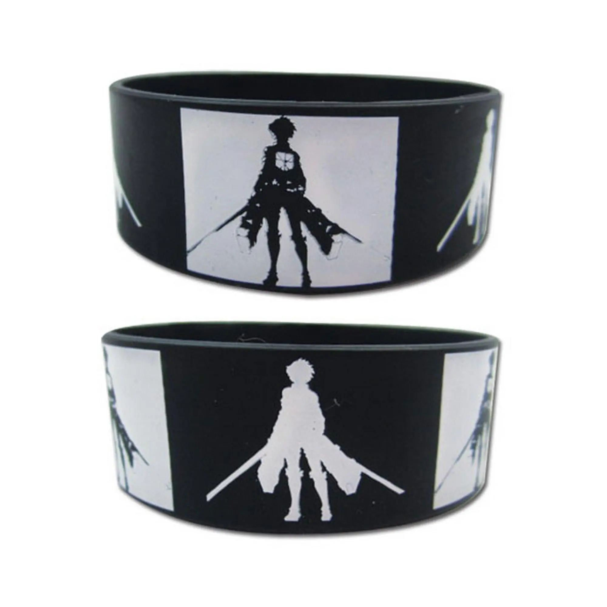 Attack on Titan - Eren Yeager Shlhouette PVC Wristband