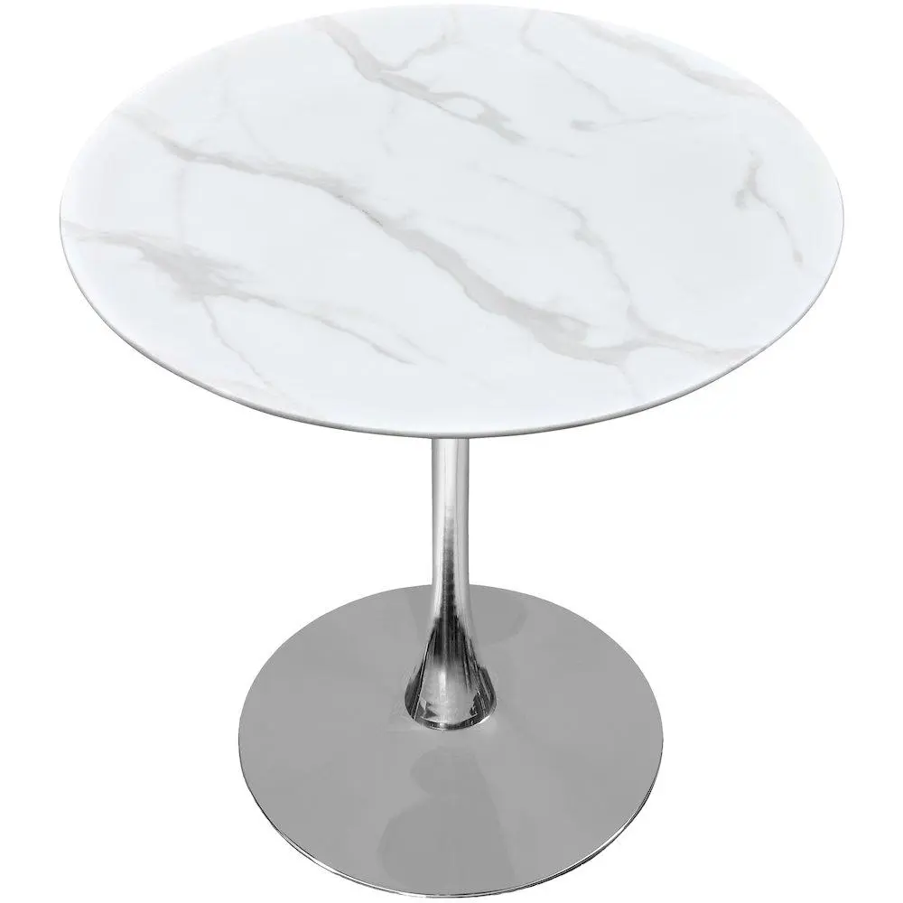 Holly Chrome Counter Height Table