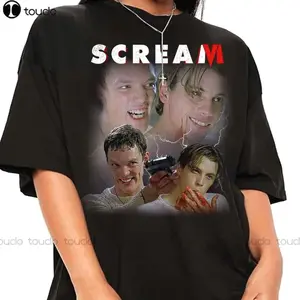 Scream Stu Macher & Billy Loomis Shirt – Let’s Watch Scary Movie Graphic Tee, Horror Film Women’s Loose Fit T-Shirt, Custom Gift Unisex Sweatshirt Hoodie U6X