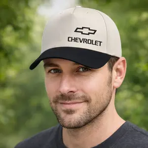 Chevrolet Embroidered Baseball Cap – Adjustable Two Tone Chevy Hat for Men Women, Classic Car Enthusiast Gift, Casual Trucker Style Cap