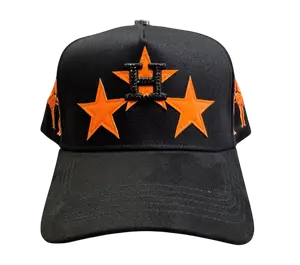 ZITRO HATS HOUSTON STARS BLACK SNAPBACK HAT ORHASTROS BKORG