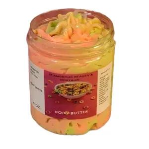 Fruit Loops Whipped Body Butter. Handmade Shea & Mango Butter Body Frosting. All Natural Non Greasy Emulsified Body Butter. Skin Repair