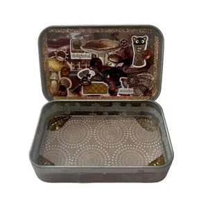 Capricorn Zodiac Sign Astrology Brown Tin Wallet Container