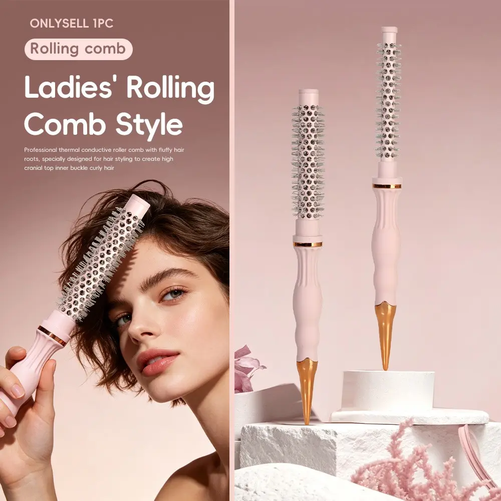 High-Profile Hair Styling Comb 11#/16#, Small Roll Brush for Voluminous Bangs & Inner Curl, Anti-Frizz Blow Dry Tool, Hairstyle Brush