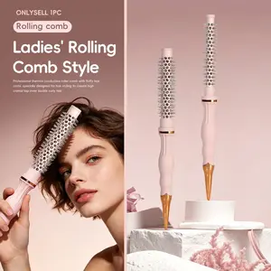 High-Profile Hair Styling Comb 11#/16#, Small Roll Brush for Voluminous Bangs & Inner Curl, Anti-Frizz Blow Dry Tool
