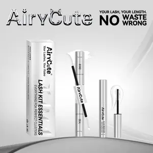 AiryCute 3in1 Lash Kit Essentials | Strong Hold, Waterproof & Remover-Safe for Flawless Lashes Latex-Free Waterproof Bond Seal & Remover for Sensitive Eyes - Biotin&VE Ingredients - Long Lasting Formula - Pool-Proof Rainy Day Proof