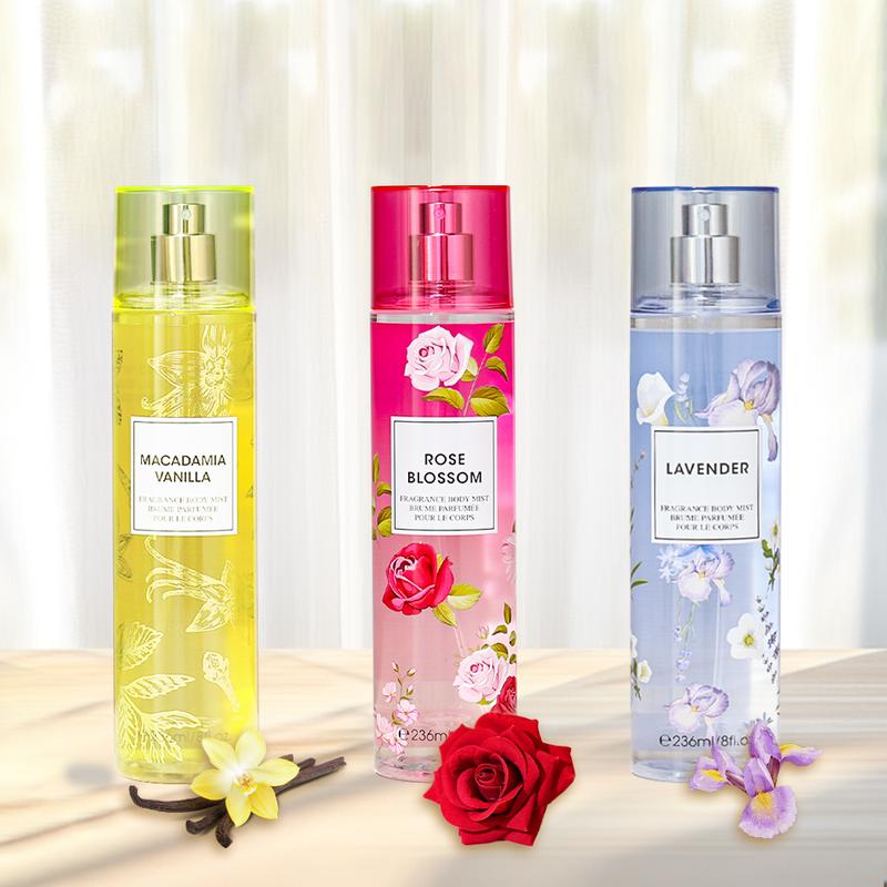 8 Fl Oz Hair & Body Fragrance Mist for Women - Long-Lasting Perfume, Perfect for Dating, Parties and Gift Giving Floral Amber