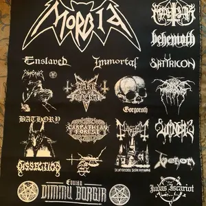 Black metal patches sheet